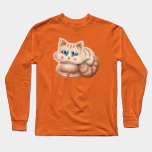 Lovely Orange Cat Long Sleeve T-Shirt